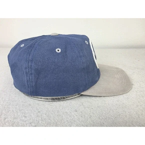 Vintage Dallas Cowboys Nutmeg Snapback‎ Hat Blue Silver Patch Cap